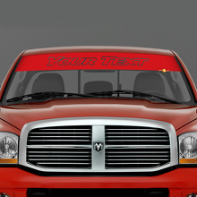 Custom Lettering Windshield Banner Vinyl Decal for Dodge RAM_3