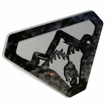 Mountain Sasquatch Bigfoot 3D Fender Badge Emblem_2