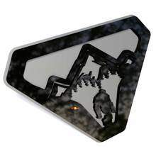 Mountains Sasquatch Bigfoot Yeti Fender Badges Tailgate Emblem 3D Badge
 2