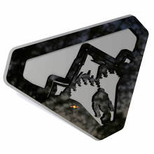 Mountains Sasquatch Bigfoot Yeti Fender Badges Tailgate Emblem 3D Badge
 2