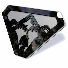 Mountain Sasquatch Bigfoot 3D Fender Badge Emblem_3