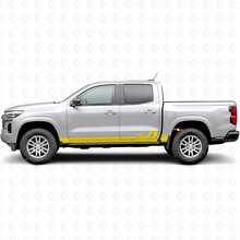 Mountain Range Door & Rocker Panel Vinyl Stripes for Chevrolet Colorado 3rd Gen 2023-2026_3