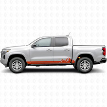 Mountain Range Door & Rocker Panel Vinyl Stripes for Chevrolet Colorado 3rd Gen 2023-2026_4