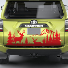 Mountains Forest Moose Deer Vinyl Decal Kit Sticker for Toyota 4Runner
 3