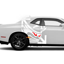 Scat Pack Style Side Vinyl Decals Kit for Dodge Challenger Charger_2
