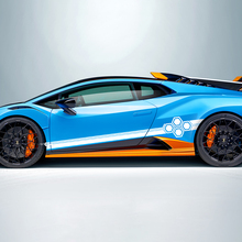 Hexagon Stripes Side Vinyl Decal Sticker Graphics for Lamborghini STO
 2