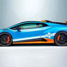 Hexagon Stripes Side Vinyl Decal Sticker Graphics for Lamborghini STO
 2
