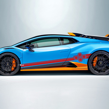 Hexagon Stripes Side Vinyl Decal Sticker Graphics for Lamborghini STO
 3