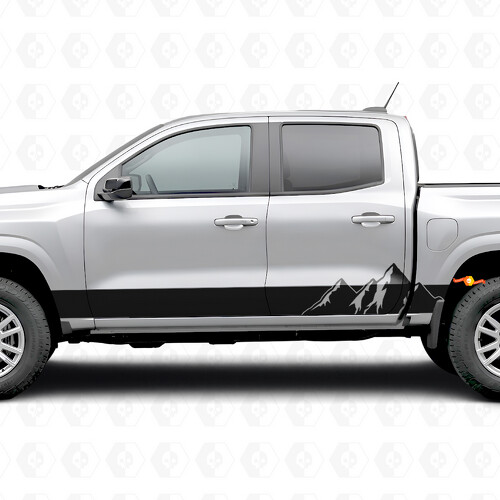 Alpine Ridge Door & Rocker Panel Vinyl Stripes for Chevrolet Colorado 3rd Gen 2023-2026_1
