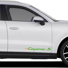 Cayenne S Lettering Door Side Vinyl Decal Pair for Porsche Cayenne _3