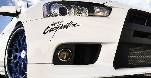 Spirit of Competition Front Fender Vinyl Decals for Mitsubishi Lancer Evolution Evo V-X
