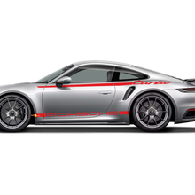 Side 911 Turbo 50 Years 2025 graphic Heritage Design stripes Kit Decal Sticker for Porsche 911 Turbo S 992.2
 3