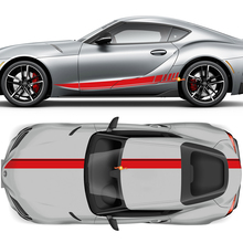 Hood Roof Trunk and Doors Side Stripes Graphics Decals Stickers for Toyota Supra GR MKV A90 A91
 3