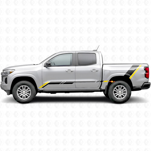 Rising Accent Door & Bedside Vinyl Stripes for Chevrolet Colorado 3rd Gen 2023-2026