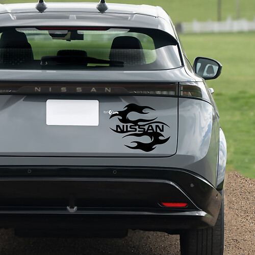 Rear Dragon Racing Graphics Decal for Nissan ARIYA
