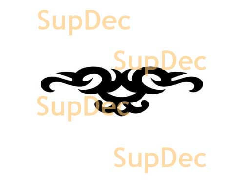 Tribal Style Abstract Horn Vinyl Decal For Cars 