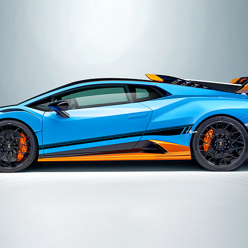 Racing Stripes Side Vinyl Decal Sticker Graphics for Lamborghini STO
