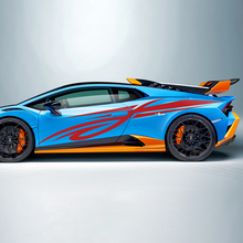 Racing Tribal Stripes Side Vinyl Decal Sticker Graphics for Lamborghini STO
 3