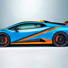 Racing Incline Stripes Side Vinyl Decal Sticker Graphics for Lamborghini STO
 2