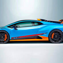 Racing incline Stripes Side Vinyl Decal Sticker Graphics for Lamborghini STO 3