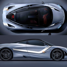 McLaren 720S Full body Hood Side Stripes Graphics Vinyl Decal Sticker
 2