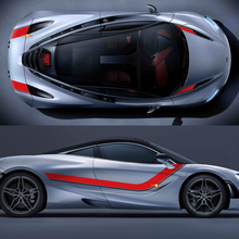 McLaren 720S Full body Hood Side Stripes Graphics Vinyl Decal Sticker
 3