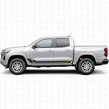 Angular Outline Door & Rocker Panel Vinyl Stripes for Chevrolet Colorado 3rd Gen 2023-2026_4