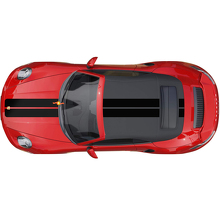 Dual Hood Roof Stripes Decal Sticker for Porsche 911 Turbo S 2026
 2