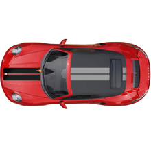 Dual Hood Roof Stripes Decal Sticker for Porsche 911 Turbo S 2026
 3