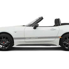 Side Custom Text Side Door Racing Stripe Decal Graphics Sticker for Fiat 124 Spider Abarth 2