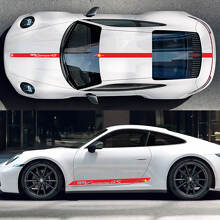 Carrera 4S Side Hood Roof Decal Rocker Panel Stripes Doors Kit Decal Sticker for Porsche 911
 3