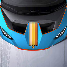 Hood Racing Stripes Vinyl Decal Sticker Graphics for Lamborghini STO
 3
