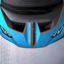 Hood Racing Stripes Tri colour Vinyl Decal Sticker Graphics for Lamborghini STO 2
 2