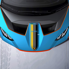 Hood Racing Stripes Tri colour Vinyl Decal Sticker Graphics for Lamborghini STO 2
 3
