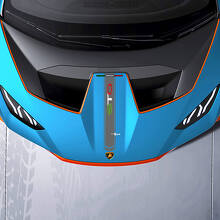 Italian Style Outline Stripe Hood Vinyl Decal Sticker for Lamborghini Huracán_2