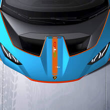 Italian Style Outline Stripe Hood Vinyl Decal Sticker for Lamborghini Huracán_3