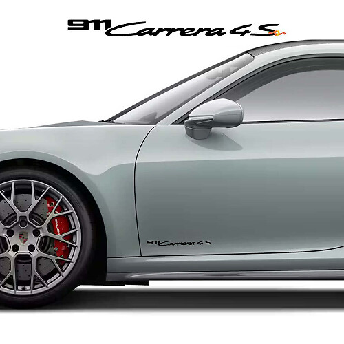 911 Carrera 4S Side Door Vinyl Decals Pair for Porsche 911
