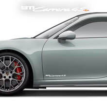 2x Porsche Porsche 911 Carrera 4S Signature Side Doors Decals Stickers
 2