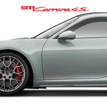 2x Porsche Porsche 911 Carrera 4S Signature Side Doors Decals Stickers
 3