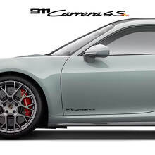 911 Carrera 4S Side Door Vinyl Decals Pair for Porsche 911_4