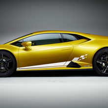 Side Checkered Racing Vinyl Decal Sticker Graphics for Lamborghini Huracan Evo
 2