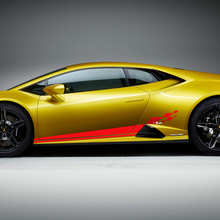 Side Checkered Racing Vinyl Decal Sticker Graphics for Lamborghini Huracan Evo
 3