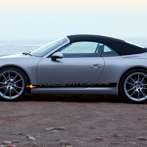 Side 911 Doors Stripes Kit Decal Sticker for Porsche 911 Carrera
