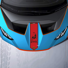 Hood Central Stripe Racing Vinyl Decal Sticker Graphics for Lamborghini STO
 3