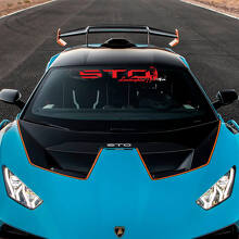 Hood Central Stripe STO logo Racing Vinyl Decal Sticker Graphics for Lamborghini STO
 3