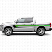 Retro Upper Beltline Door & Bedside Vinyl Stripes for Chevrolet Colorado 3rd Gen 2023-2026_3