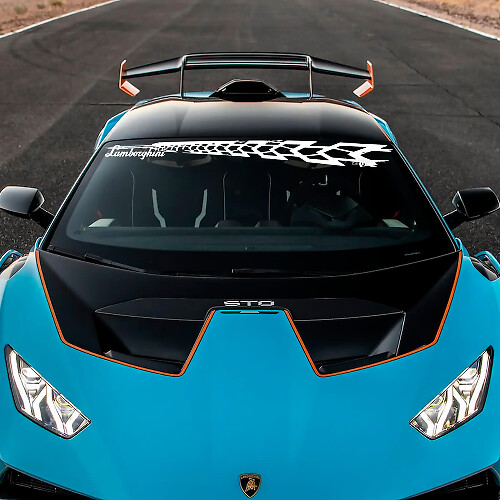Windshield STO logo Lambo Vinyl Decal Sticker Graphics for Lamborghini STO 2
