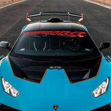 Windshield STO logo Lambo Vinyl Decal Sticker Graphics for Lamborghini STO 2
 3