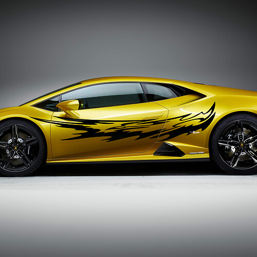 Side Graphics Racing Vinyl Decal Sticker Graphics for Lamborghini Huracan Evo
