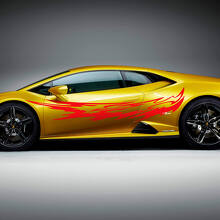 Lightning Tribal Side Racing Vinyl Decal Sticker Graphics for Lamborghini Huracán Evo 3